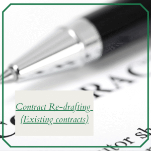 📑 Contract Re-drafting (Existing contracts)